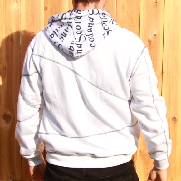 Scotland Zip-Up Hoodie Size Medium Stylish Colouration - Picture 2 of 7